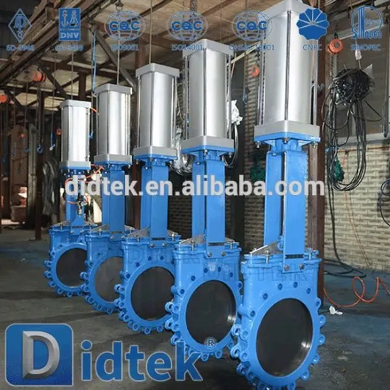 Didtek Reliable Quality Pneumatic Knife Gate Valve