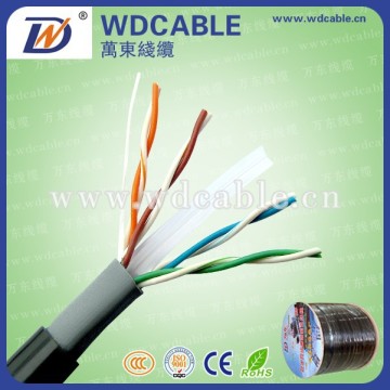 shielded/unshielded 23awg/22awg cat6 outdoor cable
