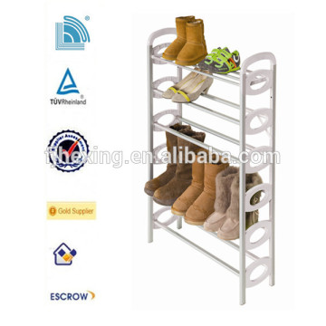 White Resin 20 Pair Shoe Rack