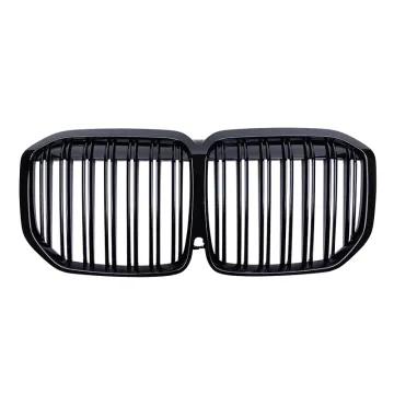 New Double Slat ABS Gloss Black Front Grille for X7 Series G07 2019-IN Car