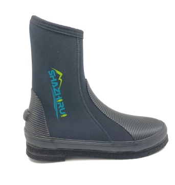 Neoprene 5mm Rocky Fishing Shoes Non-Slip Men's Wading Reef Boots with 10mm Thick Felt Sole for Beach or Water Sports