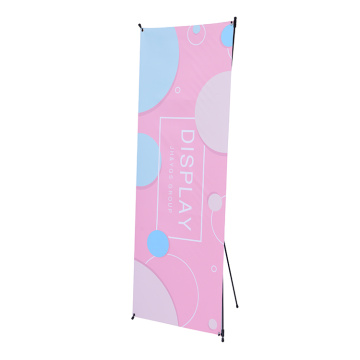 Adjustable display decoration portable X table banner stand