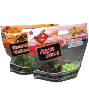 Print Your Own Logo Cherry Kiwi Apple Orange Grape Plastic Bag Fruit Vegetable Package Bag