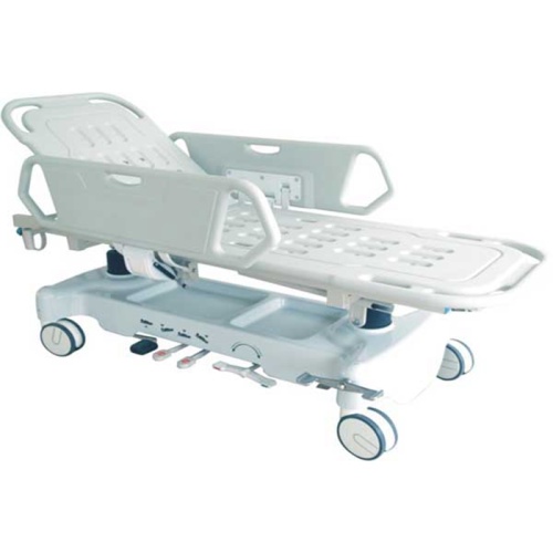 Hydraulic stretcher for patient transport