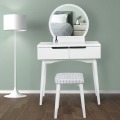 Wooden Makeup Mirrored Dressing Table