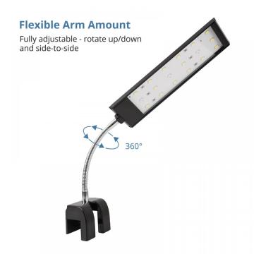 Aquarium -Lichtclip auf einer kleinen LED -Lampe