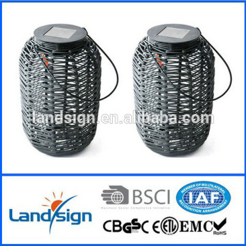 New product Cixi landsign XLTD-206 rattan solar lamp outdoor