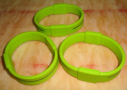 Green Positive Energy Bracelets Energy Wristbands Silicone