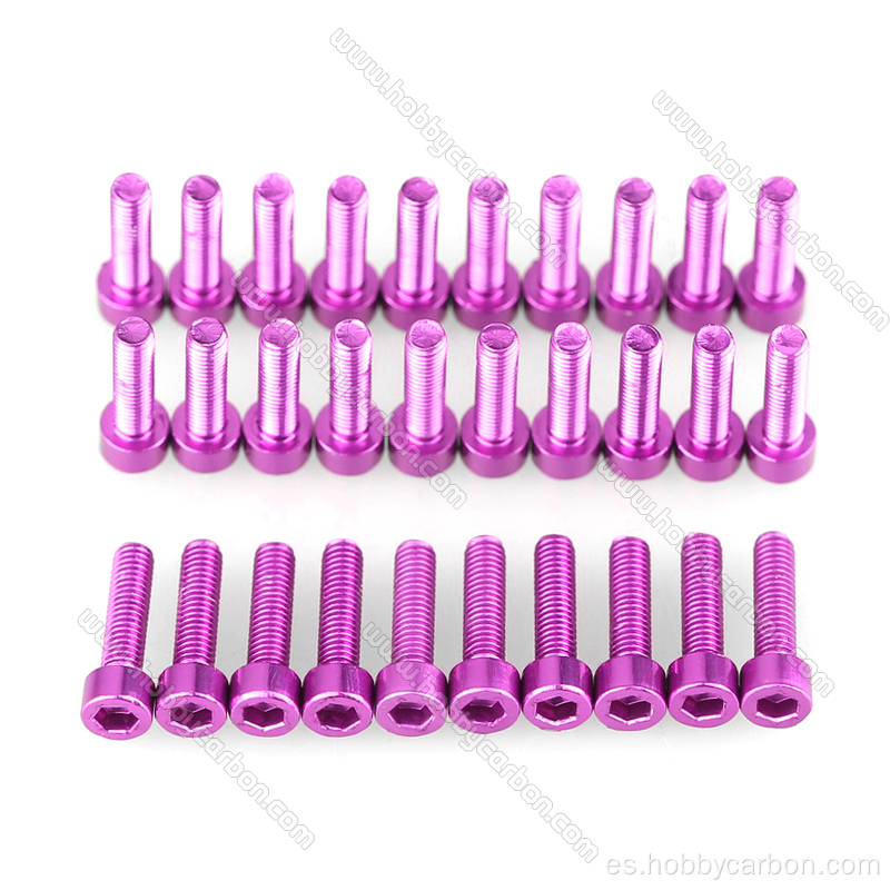 Tornillos de casquillo de aluminio M3x25mm 7075 para FPV