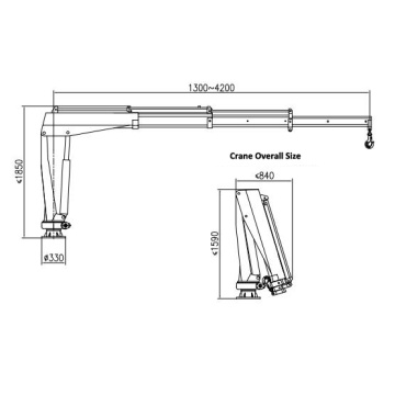 Tout nouveau camion grue XCMG 1Ton Samll