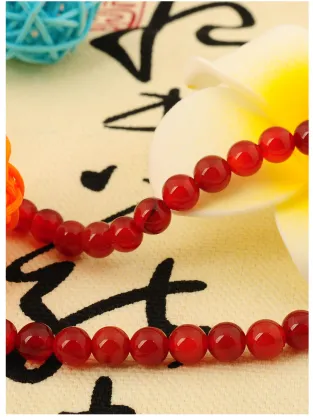 Natural Red Agate Bracelet