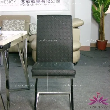 modern stainless steel z dining chair