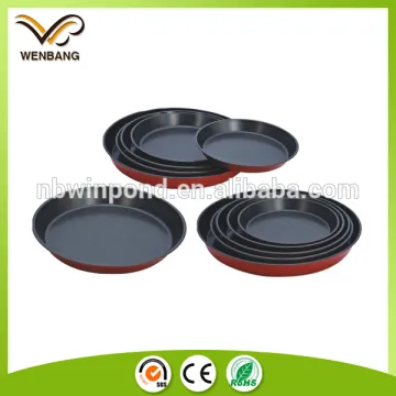 Non stick round carbon steel cake pan set