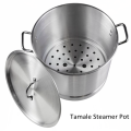 24Qt. Mexican Tamale Seafood steamer pot with lid