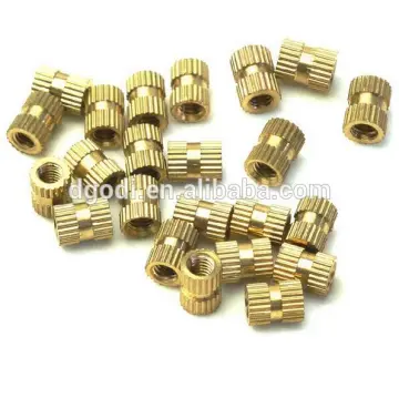 Brand New M3X5X4mm Copper Knurled Nut Through-hole Brass Insert Round Nuts