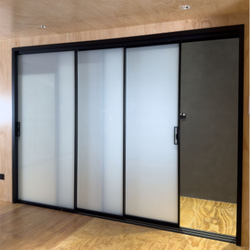 Factory Wholesale Interior Aluminium Double Tempered Glass Sliding Door