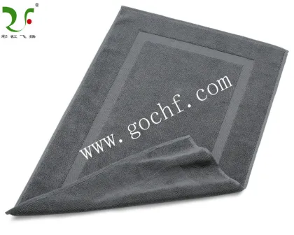 100% cotton dobby band bath mat/tub mats (bath rug)