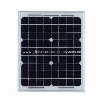 10W Mono Solar Panel with Anodized Aluminum Alloy Frame