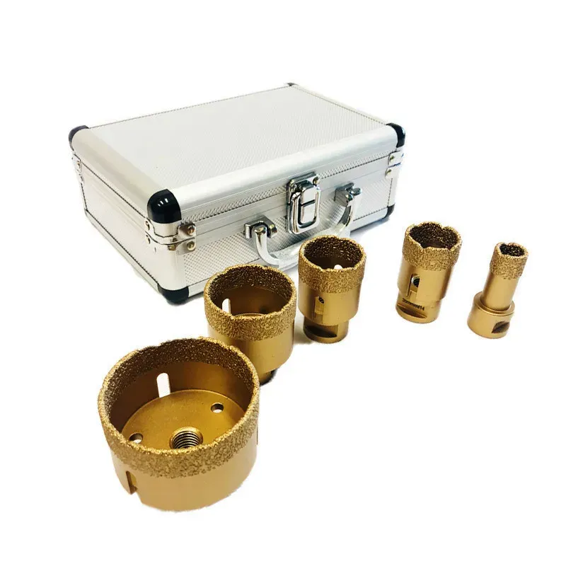 Diamond Tip Core Drill Bit Set for Porcelain Tile Hole Cutting
