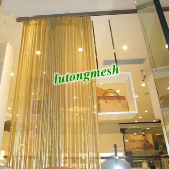 Hanging Metallic fabric curtain room partition/Metallic sequin cloth