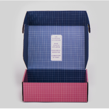 pink clothes packaging express box with full printing