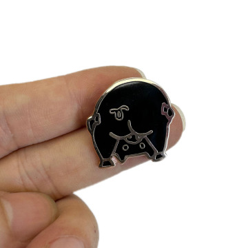 Custom Cartoon Cat Metal Badge Pin - Unique Lapel Brooch for Business and Decoration