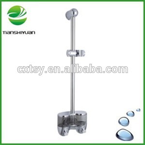stainless steel shower support bar with soap dispenser shower head sliding bar