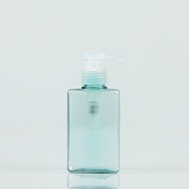 150ml Blue color plastic square petg lotion bottle