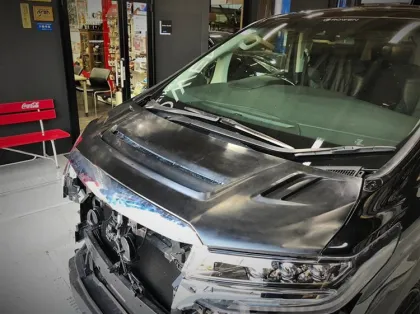 Rowen Hood Elfa 30 Series Carbon Fiber Cover for Toyota Alphard Upgrade