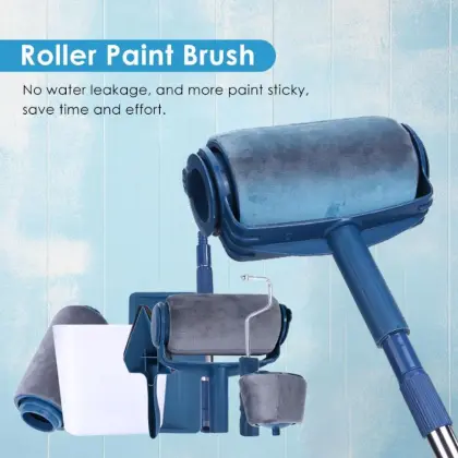 6/7pcs Paint Roller Brush Paint Runner Pro Roller DIY Wall Painting Brushes Set Wall Handle Use Wall Decorative Brushes Sets new