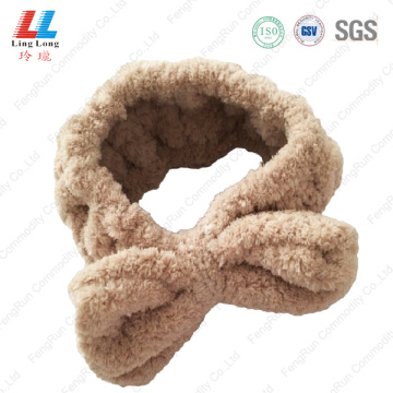 Bowknot durable washing headband microfiber