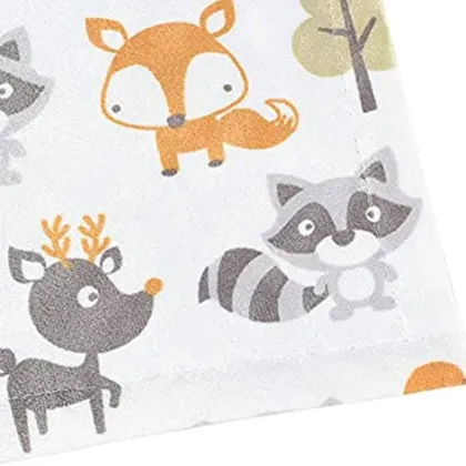Baby Bean Blanket Fox Print Cartoon Fleece Minky Dot Baby Blanket Children Air Conditioner Quilt