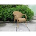 Hot Sell All Weather Cheap Bistro Cafe Patio Outdoor Chair Wicker Chair Rattan Garden PE Chair