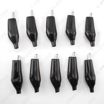 10pcs μεγάλα κροκέτα κροκοδείλου 58mm Black Metal