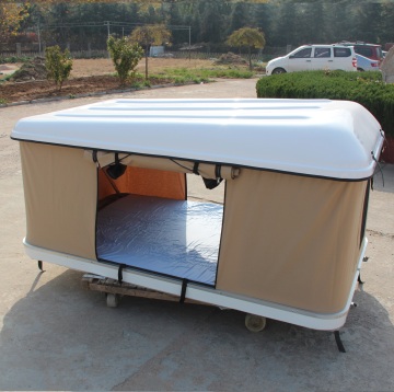Skylight Camping Roof Tent with Fiberglass Poles and Canvas Fabric
