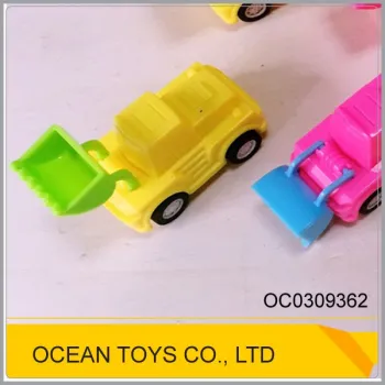 Colorful mini simulation non toxic plastic bulldozer toys pullback cars OC0309362