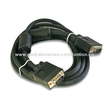 New Design VGA Cable, RoHS Directive-compliant