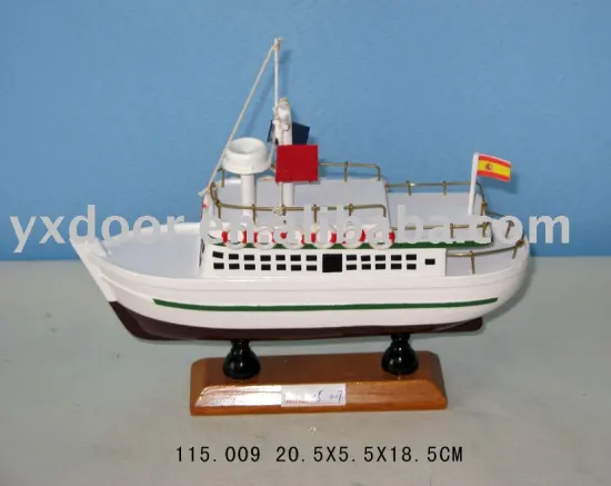 Nautical Wooden shipping model (115.009)