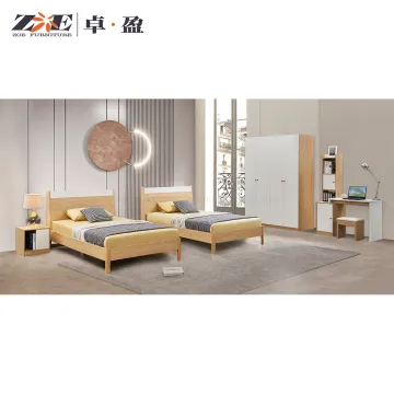 Wooden Single Bedroom Set for Modern Design Apartment Bedroom Furniture