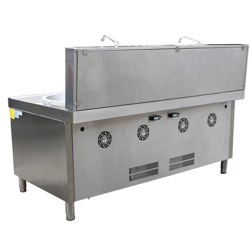 Equipamento de cozinha industrial de aço inoxidável