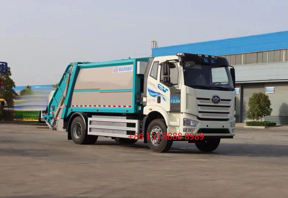 Faw Pure Electric Compressed Trash Truck 2 Jpg