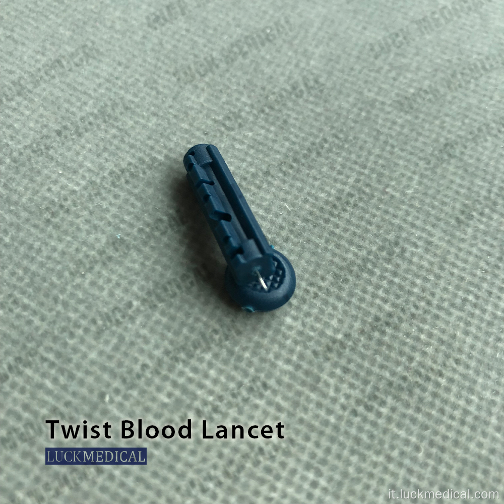 Ago Twist di Lancet di sangue usa e getta