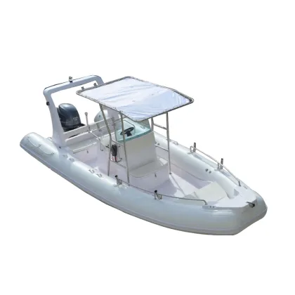 2019 Bestselling Taiwan Hypalon Fiberglass Rigid Hull Boat 6.80m with CE Certification