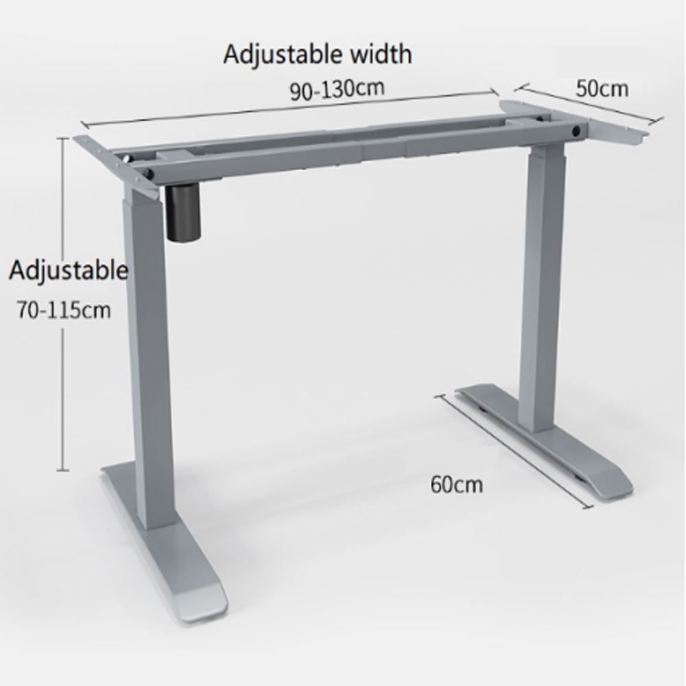 Single Motor Electric Lift Height Adjustable Desk Frame