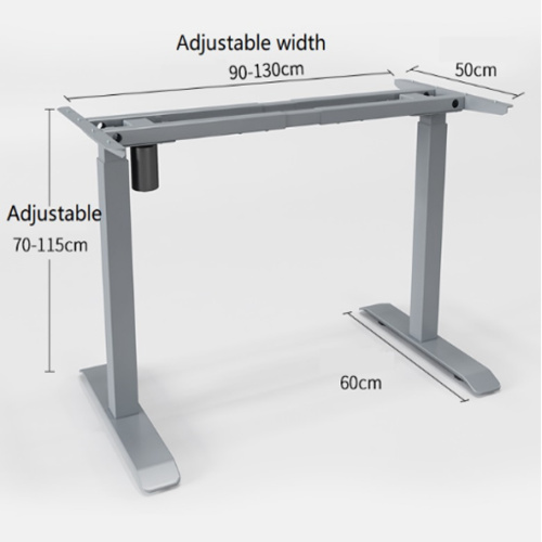 Estrutura de mesa com altura ajustável de elevador elétrico de motor único