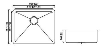 single bowl stainless steel water trough