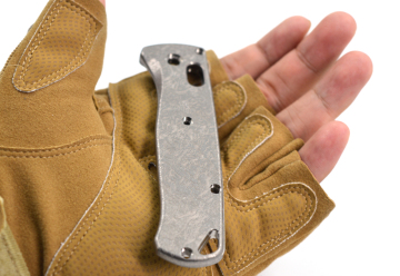 Manejo de cuchillo personalizado Accesorios EDC Escamas de cuchillo de titanio