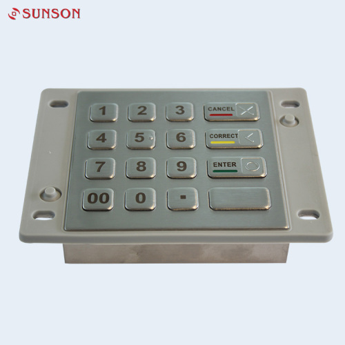 กันน้ำ IK08 Encrypting Pin Pad สำหรับตู้จ่ายน้ำมัน