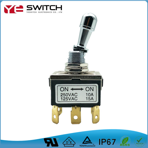 125v15a ON OFF ON 6pin Brass sakelar sakelar