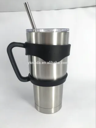30 oz double wall stainless steel rambler travel tumbler